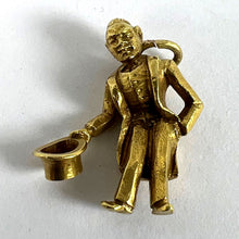 Load image into Gallery viewer, Vintage Italian Lucky Gobbo Hunchback Good Luck 18K Yellow Gold Charm Pendant
