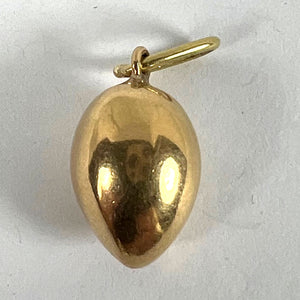 Vintage Egg 18K Yellow Gold Charm Pendant