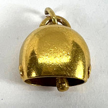 Load image into Gallery viewer, Vintage 18K Yellow Gold Cow Bell Charm Pendant
