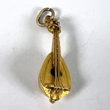 Load image into Gallery viewer, Vintage Banjo Sitar 18K Yellow Gold Charm Pendant
