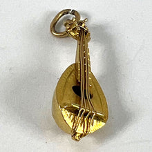 Load image into Gallery viewer, Vintage Banjo Sitar 18K Yellow Gold Charm Pendant
