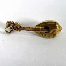Load image into Gallery viewer, Vintage Banjo Sitar 18K Yellow Gold Charm Pendant

