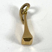 Load image into Gallery viewer, Vintage 18K Yellow Gold Blunt Twisted Nail Charm Pendant
