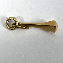Load image into Gallery viewer, Vintage 18K Yellow Gold Blunt Twisted Nail Charm Pendant
