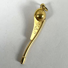 Load image into Gallery viewer, Vintage 18K Yellow Gold Sailing Yacht Boat Rudder Handle Charm Pendant
