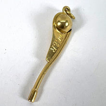 Load image into Gallery viewer, Vintage 18K Yellow Gold Sailing Yacht Boat Rudder Handle Charm Pendant
