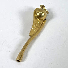 Load image into Gallery viewer, Vintage 18K Yellow Gold Sailing Yacht Boat Rudder Handle Charm Pendant
