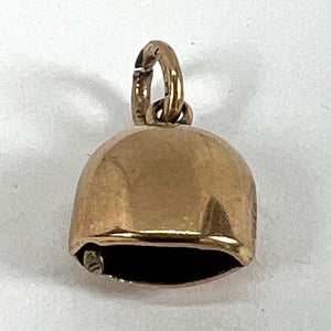 Antique 9K Rose Gold Cow Bell Charm Pendant
