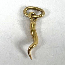 Load image into Gallery viewer, 18K Yellow Gold Small Lucky Horn Cornicello Charm Pendant

