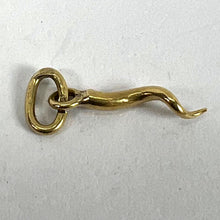 Load image into Gallery viewer, 18K Yellow Gold Small Lucky Horn Cornicello Charm Pendant
