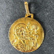 Load image into Gallery viewer, Vintage French St Christopher 18K Yellow Gold Charm Pendant
