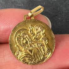 Load image into Gallery viewer, Vintage French St Christopher 18K Yellow Gold Charm Pendant
