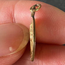 Load image into Gallery viewer, French Raphael's Cherub Rolled 18K Yellow Gold Filled Charm Pendant
