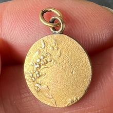 Load image into Gallery viewer, French Raphael's Cherub Rolled 18K Yellow Gold Filled Charm Pendant

