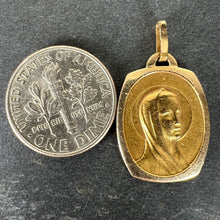 Load image into Gallery viewer, French Virgin Mary Rolled 18K Yellow Gold Filled FIX Charm Pendant
