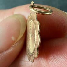 Load image into Gallery viewer, Antique French Virgin Mary 18K Rose Gold Charm Medal Pendant
