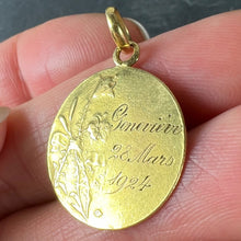 Load image into Gallery viewer, French Rasumny Madonna and Child 18K Yellow Gold Religious Medal Pendant
