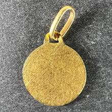 Load image into Gallery viewer, Small Vintage French Mazzoni Virgin Mary 18K Yellow Gold Religious Charm Pendant
