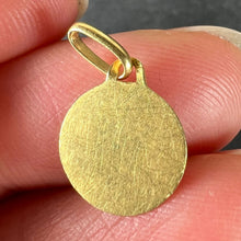 Load image into Gallery viewer, Small Vintage French Mazzoni Virgin Mary 18K Yellow Gold Religious Charm Pendant
