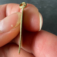 Load image into Gallery viewer, French Art Deco Virgin Mary 18K Yellow Gold Religious Charm Medal Pendant
