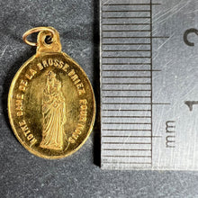 Load image into Gallery viewer, French Notre Dame de la Brosse Bains 18 Karat Yellow Gold Charm Medal Pendant
