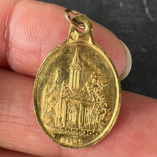 Load image into Gallery viewer, French Notre Dame de la Brosse Bains 18 Karat Yellow Gold Charm Medal Pendant
