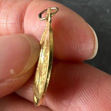 Load image into Gallery viewer, French Notre Dame de la Brosse Bains 18 Karat Yellow Gold Charm Medal Pendant
