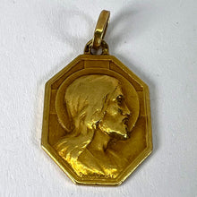 Load image into Gallery viewer, French Art Deco Paul Brandt 18K Yellow Gold Jesus Christ Medal Charm Pendant
