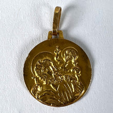 Load image into Gallery viewer, Vintage French St Christopher 18K Yellow Gold Charm Pendant
