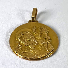 Load image into Gallery viewer, Vintage French St Christopher 18K Yellow Gold Charm Pendant
