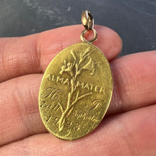 Load image into Gallery viewer, French Dropsy Madonna and Child 18K Yellow Gold Medal Pendant
