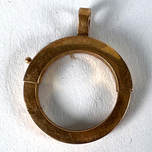 Load image into Gallery viewer, French Giant Spring Ring Closure 18K Rose Gold Charm Pendant Connector

