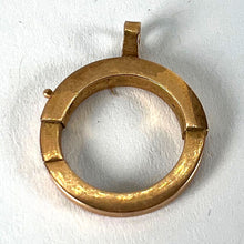 Load image into Gallery viewer, French Giant Spring Ring Closure 18K Rose Gold Charm Pendant Connector
