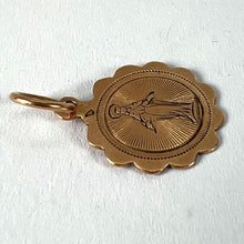 Load image into Gallery viewer, Antique French Virgin Mary 18K Rose Gold Charm Medal Pendant

