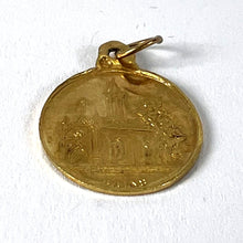 Load image into Gallery viewer, French Notre Dame de la Brosse Bains 18 Karat Yellow Gold Charm Medal Pendant
