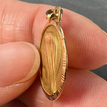 Load image into Gallery viewer, French Perriat Virgin Mary 18K Yellow Gold Pendant Charm
