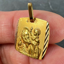 Load image into Gallery viewer, French 18K Yellow Gold Saint Christopher Charm Pendant

