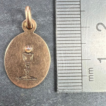 Load image into Gallery viewer, French Holy Chalice 18K Rose Gold Pearl Medal Pendant
