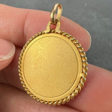 Load image into Gallery viewer, French Serraz Virgin Mary 18K Yellow Gold Medal Pendant
