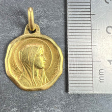 Load image into Gallery viewer, Augis Grun French Virgin Mary 18K Yellow Gold Charm Pendant
