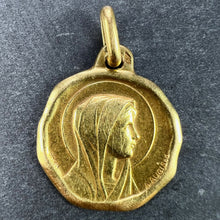 Load image into Gallery viewer, Augis Grun French Virgin Mary 18K Yellow Gold Charm Pendant
