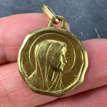 Load image into Gallery viewer, Augis Grun French Virgin Mary 18K Yellow Gold Charm Pendant
