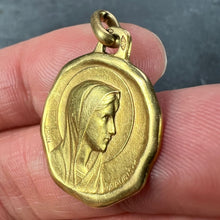 Load image into Gallery viewer, Augis Grun French Virgin Mary 18K Yellow Gold Charm Pendant
