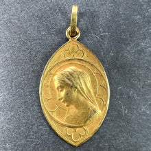 Load image into Gallery viewer, French Dropsy Virgin Mary 18K Yellow Gold Charm Pendant
