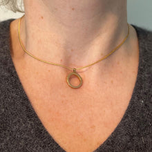 Load image into Gallery viewer, French Giant Spring Ring Closure 18K Rose Gold Charm Pendant Connector
