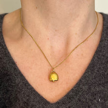 Load image into Gallery viewer, Vintage 18K Yellow Gold Cow Bell Charm Pendant
