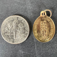 Load image into Gallery viewer, Antique French Notre Dame de Gray Guardian Angel 18 Karat Yellow Gold Charm Medal Pendant
