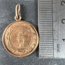 Load image into Gallery viewer, Antique French Virgin Mary 18K Rose Gold Medal Pendant
