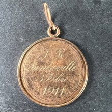 Load image into Gallery viewer, Antique French Virgin Mary 18K Rose Gold Medal Pendant
