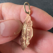 Load image into Gallery viewer, Antique French First Communion Chalice Floral 18K Rose Gold Charm Pendant
